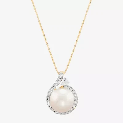 Limited Quantities! Womens 3/8 CT. T.W. Genuine White 14K Gold 18 Inch Pendant Necklace