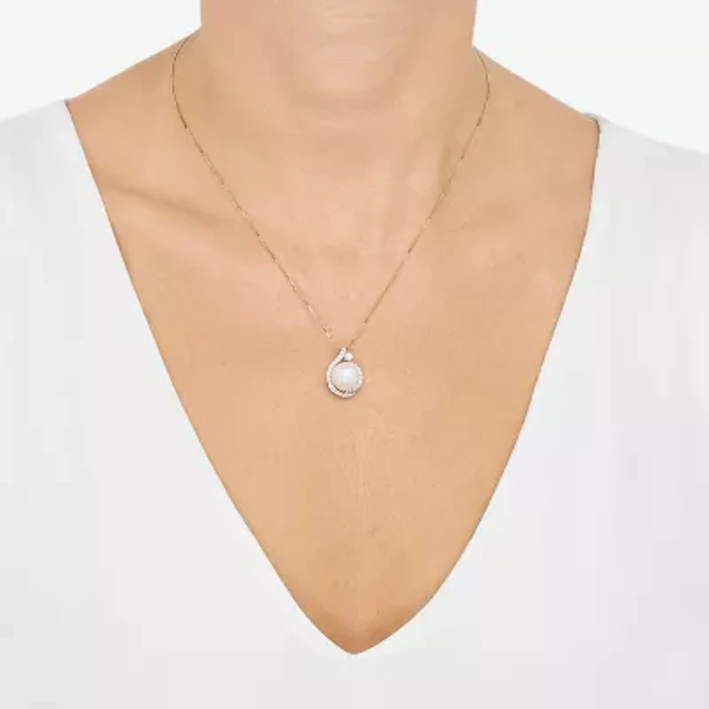 Limited Quantities! Womens 3/8 CT. T.W. Genuine White 14K Gold 18 Inch Pendant Necklace