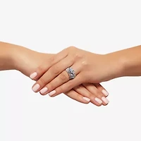 Limited Quantities! Womens 19MM Genuine Blue Topaz Sterling Silver Band