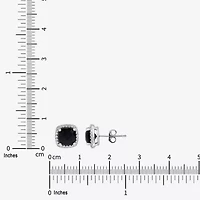 Limited Quantities! Genuine Black Onyx Sterling Silver 8.1mm Stud Earrings