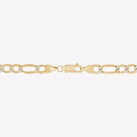 Made in Italy Womens 10K Gold 22 Inch Figaro Chain Necklace