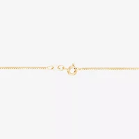 Made in Italy Womens 10K Gold 24 Inch Box Chain Necklace