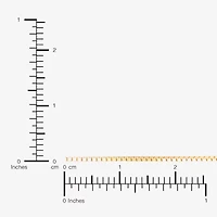 Made in Italy Womens 10K Gold 22 Inch Box Chain Necklace