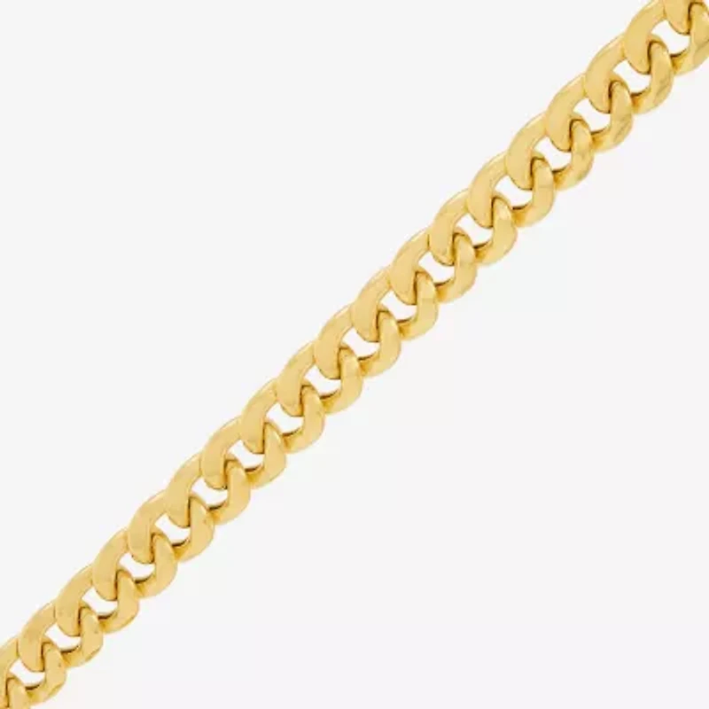 Made in Italy Womens 10K Gold Inch Chain Necklace