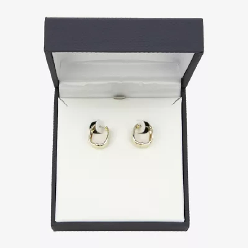 Gold Addiction Womens 10K Gold 13.5mm Hoop Earrings