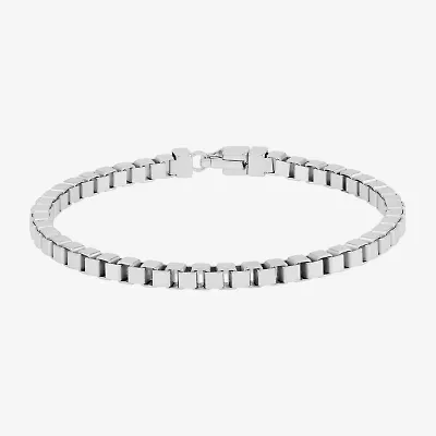 Limited Quantities! Womens Sterling Silver 7.5 Inch Box Chain Bracelet