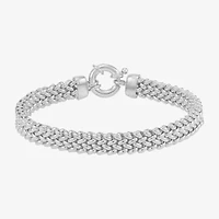 Limited Quantities! Womens Sterling Silver 7.5 Inch Link Chain Bracelet