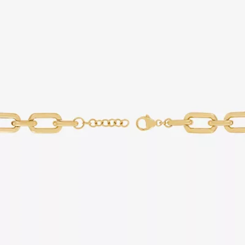 Limited Quantities! Womens 24K Gold Over Silver 7 3/4 Inch Link Chain Bracelet