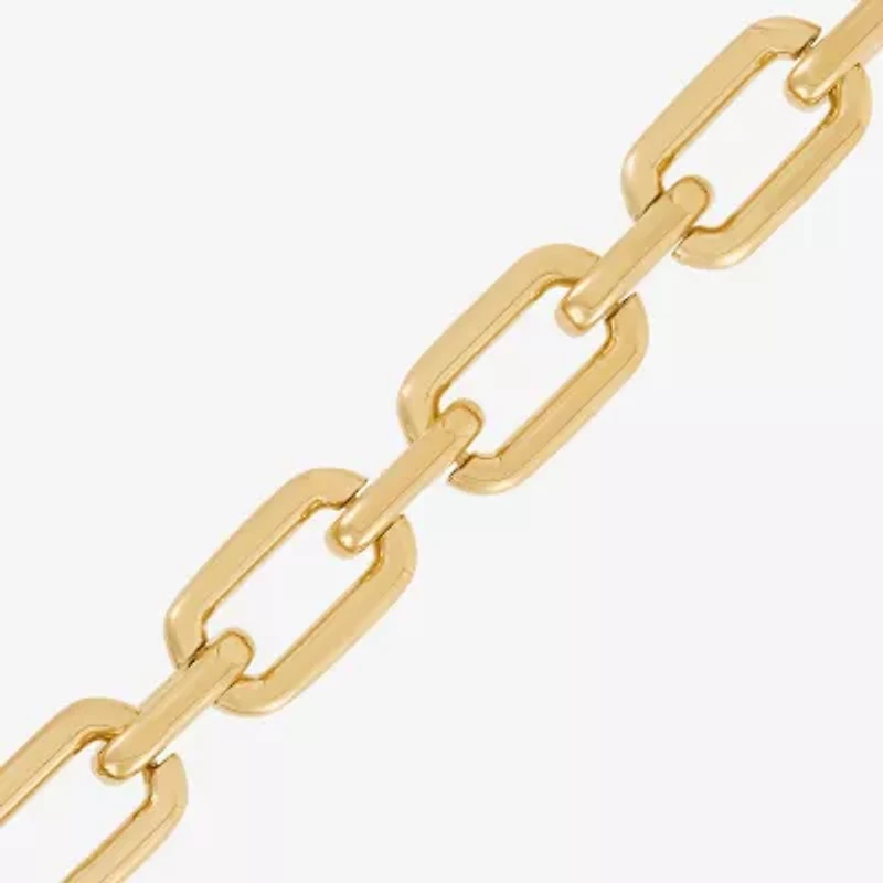 Limited Quantities! Womens 24K Gold Over Silver 7 3/4 Inch Link Chain Bracelet