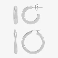 Limited Quantities! Womens Sterling Silver Pair Earring Set