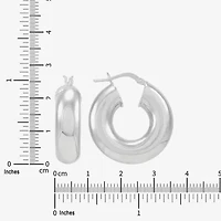 Limited Quantities! Womens Sterling Silver 26mm Hoop Earrings