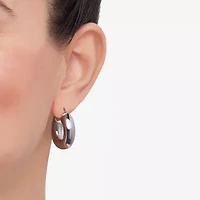 Limited Quantities! Womens Sterling Silver 26mm Hoop Earrings