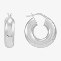 Limited Quantities! Womens Sterling Silver 26mm Hoop Earrings