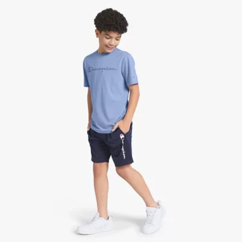Champion Big Kid Boys Round Neck Short Sleeve Regular Fit Graphic T-Shirt