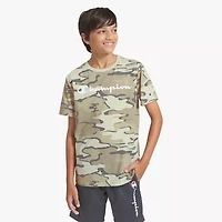 Champion Big Kid Boys Round Neck Short Sleeve Regular Fit Graphic T-Shirt