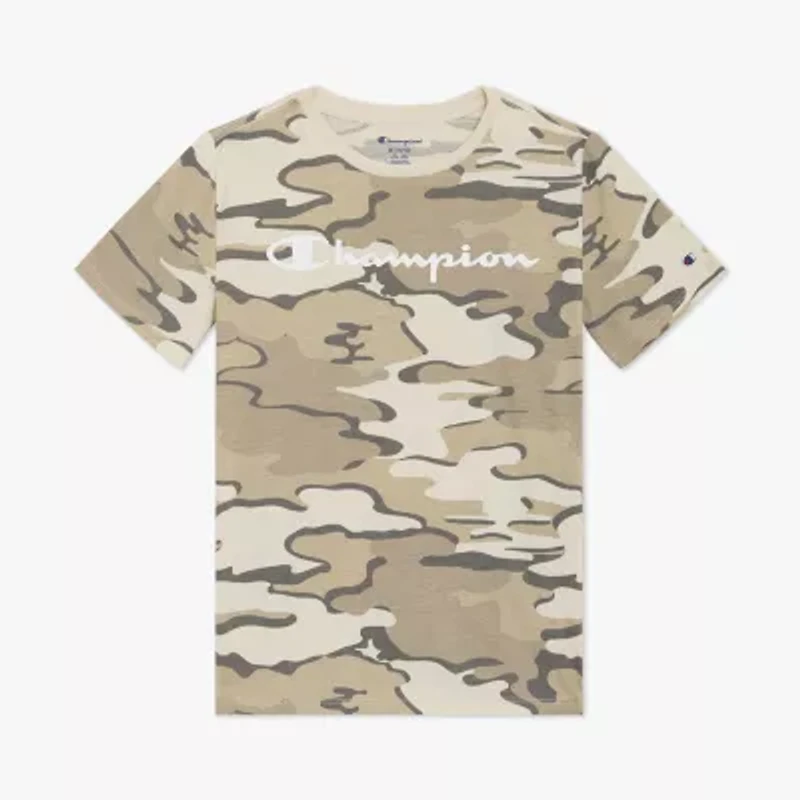 Champion Big Kid Boys Round Neck Short Sleeve Regular Fit Graphic T-Shirt