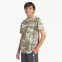 Champion Big Kid Boys Round Neck Short Sleeve Regular Fit Graphic T-Shirt