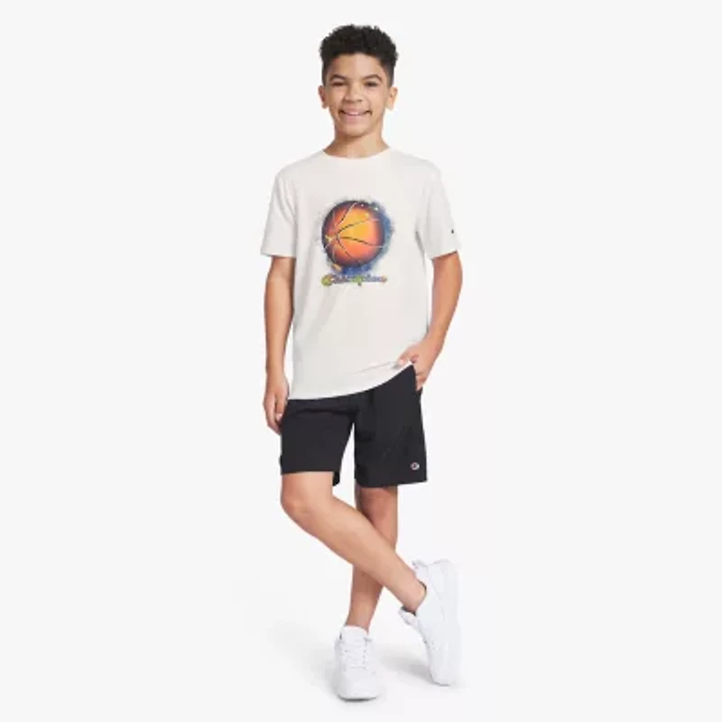 Champion Big Kid Boys Round Neck Short Sleeve Regular Fit Graphic T-Shirt