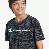 Champion Big Kid Boys Round Neck Short Sleeve Regular Fit Graphic T-Shirt
