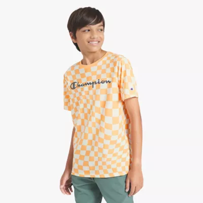 Champion Big Kid Boys Round Neck Short Sleeve Regular Fit Graphic T-Shirt