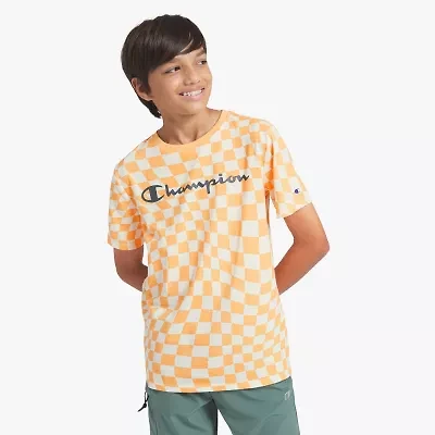 Champion Big Kid Boys Round Neck Short Sleeve Regular Fit Graphic T-Shirt