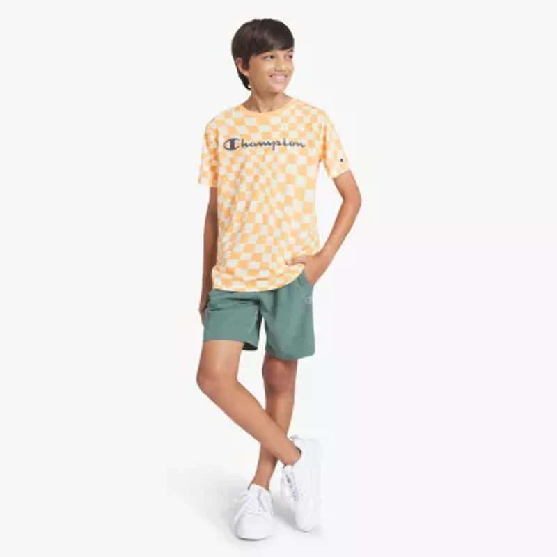 Champion Big Kid Boys Round Neck Short Sleeve Regular Fit Graphic T-Shirt