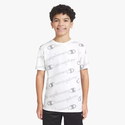 Champion Big Kid Boys Round Neck Short Sleeve Regular Fit Graphic T-Shirt