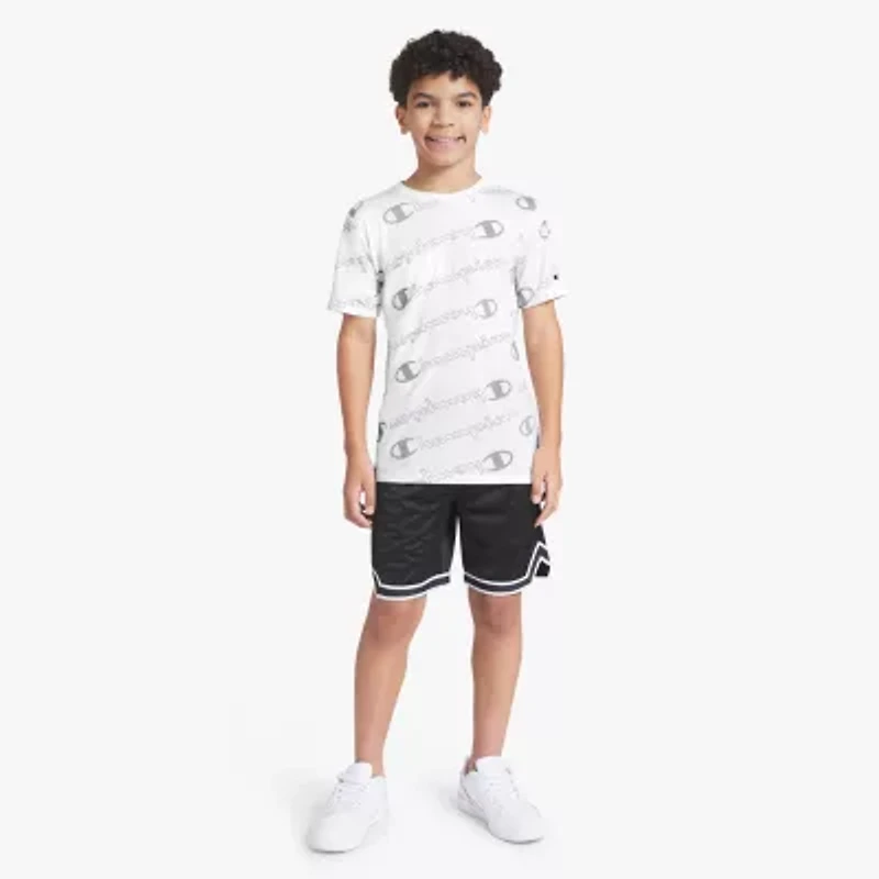 Champion Big Kid Boys Round Neck Short Sleeve Regular Fit Graphic T-Shirt