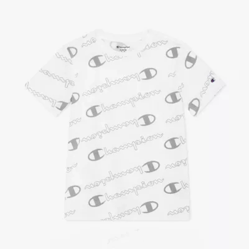 Champion Big Kid Boys Round Neck Short Sleeve Regular Fit Graphic T-Shirt