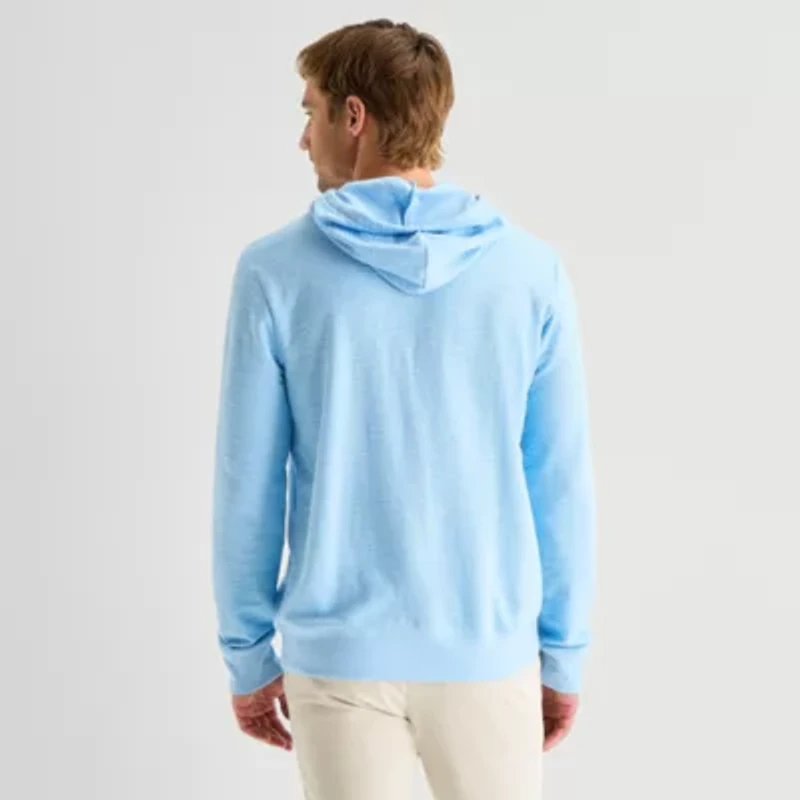 St. John's Bay Slub Mens Long Sleeve Hoodie