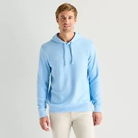 St. John's Bay Slub Mens Long Sleeve Hoodie