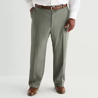 J. Ferrar Ultra Comfort Mens Big and Tall Stretch Fabric Regular Fit Flat Front Suit Pant