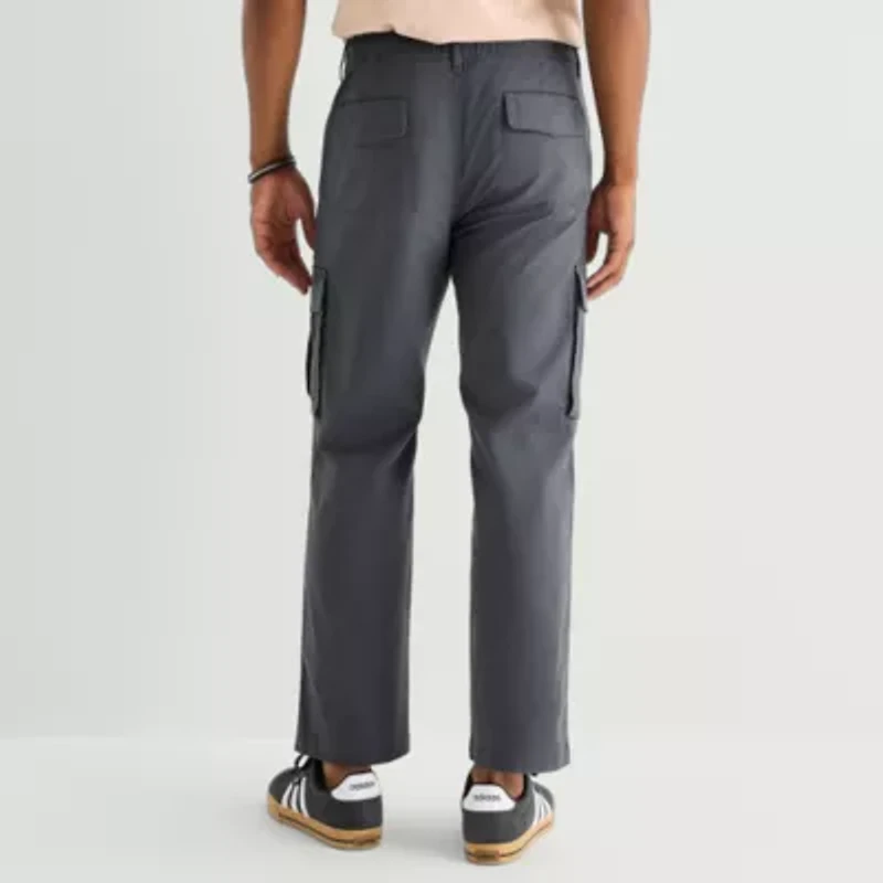 mutual weave Mens Drawstring Waist Cargo Pant
