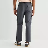 mutual weave Mens Drawstring Waist Cargo Pant