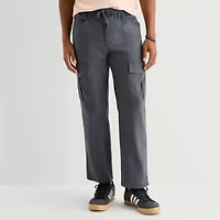 mutual weave Mens Drawstring Waist Cargo Pant