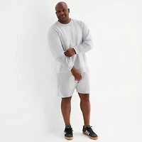 Shaquille O'Neal XLG™ Mens Crew Neck Long Sleeve Big and Tall Sweatshirt