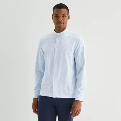 Stylus Mens Long Sleeve Button-Down Shirt
