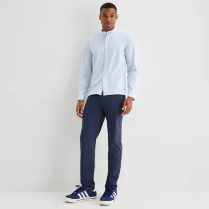 Stylus Mens Long Sleeve Button-Down Shirt