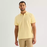 Stafford Johnny Collar Mens Regular Fit Short Sleeve Polo Shirt