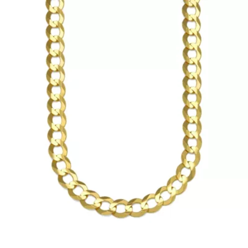 10K Yellow Gold 8.2MM Curb Necklace