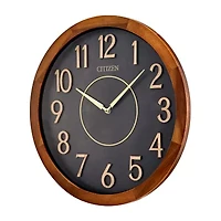 Citizen Brown Wall Clock Cc2052