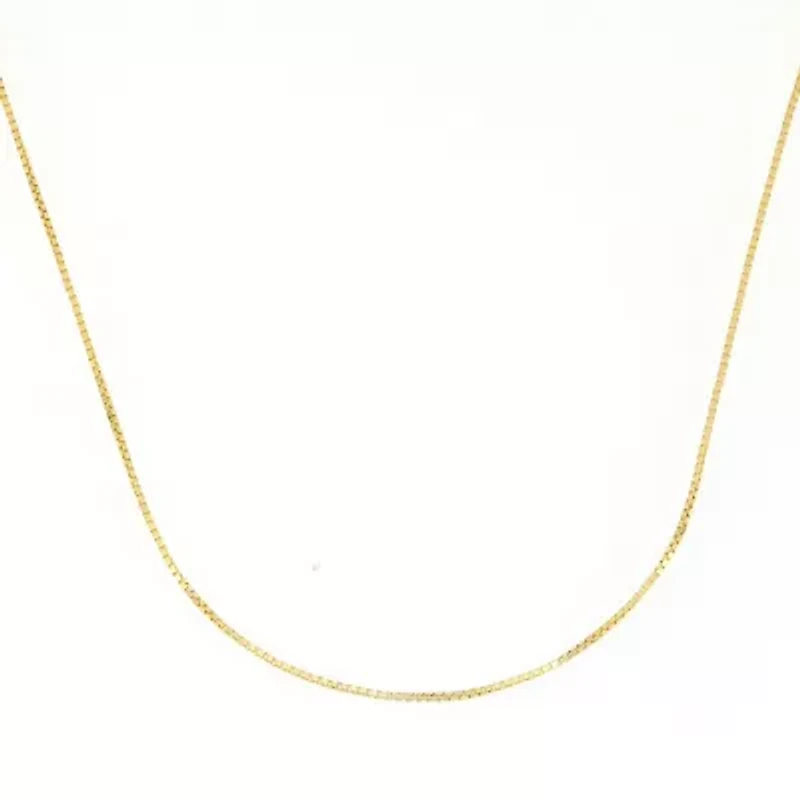 14K Yellow Gold 16" Box Chain Necklace