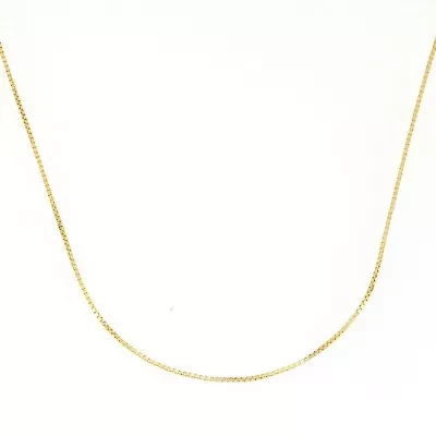 14K Yellow Gold 16" Box Chain Necklace