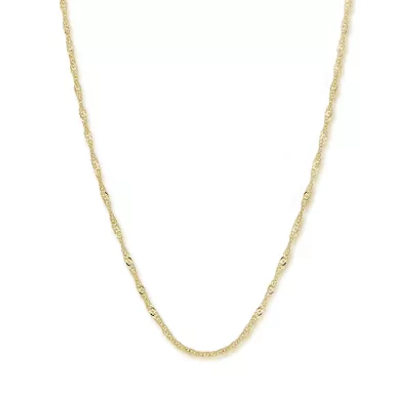 14K Gold 16" Singapore Chain "