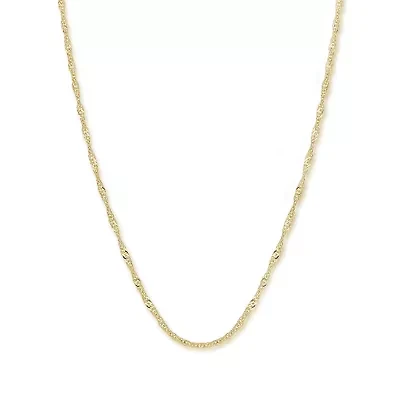 14K Gold 16" Singapore Chain "