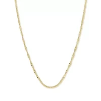 14K Gold 16" Singapore Chain "