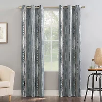 Sun Zero Allegory Abstract Painting Grommet Top Energy Saving Blackout Single Curtain Panel