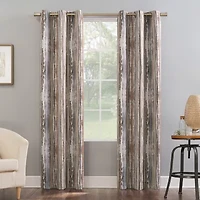 Sun Zero Allegory Abstract Painting Grommet Top Energy Saving Blackout Single Curtain Panel