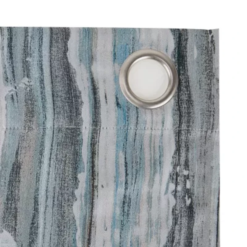 Sun Zero Allegory Abstract Painting Grommet Top Energy Saving Blackout Single Curtain Panel
