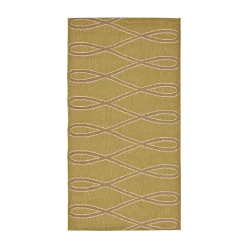 Safavieh Courtyard Collection Lasya Geometric Indoor/Outdoor Accent Rug